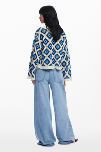 Desigual Crochet Sweater Multi