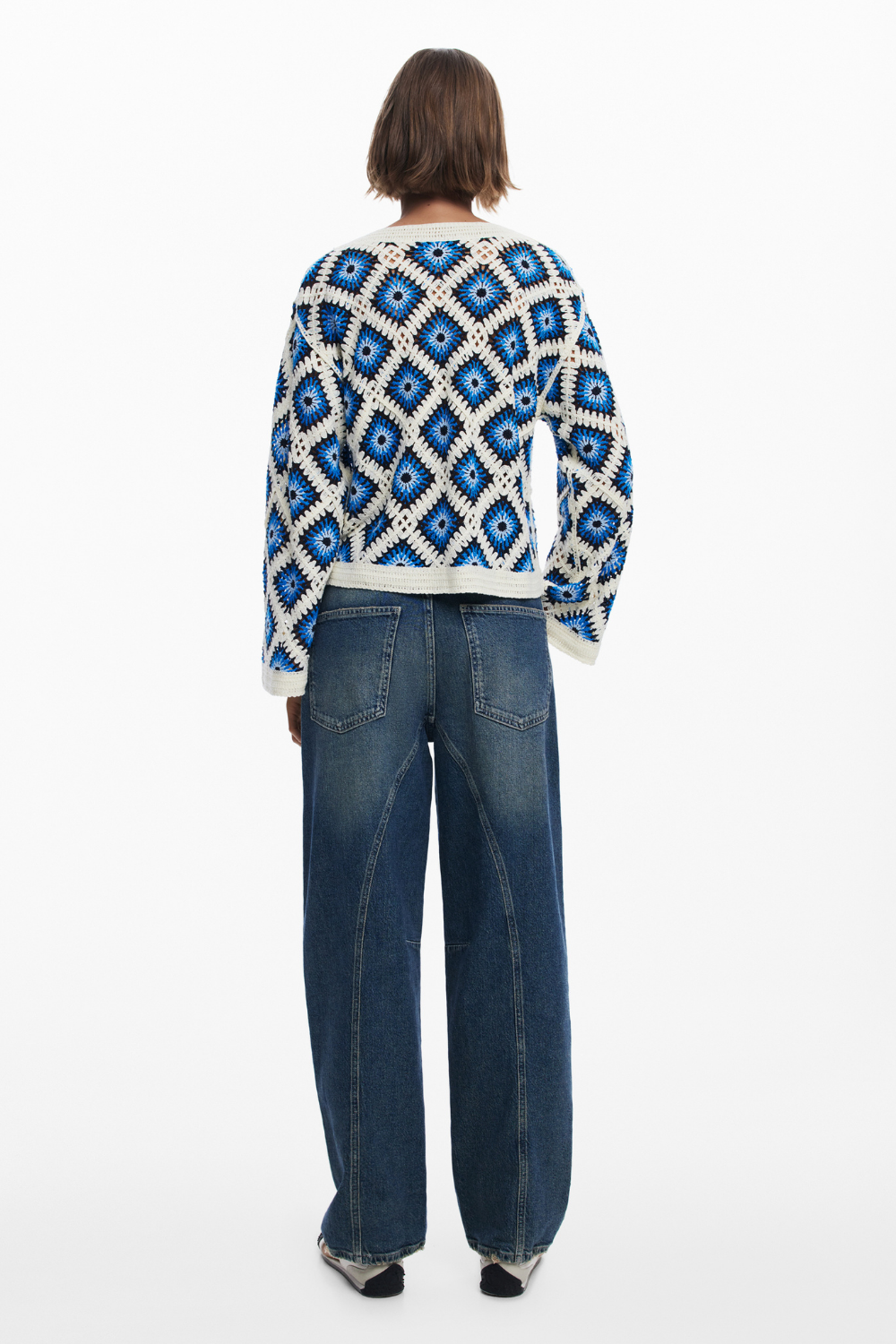 Desigual Crochet Sweater Multi