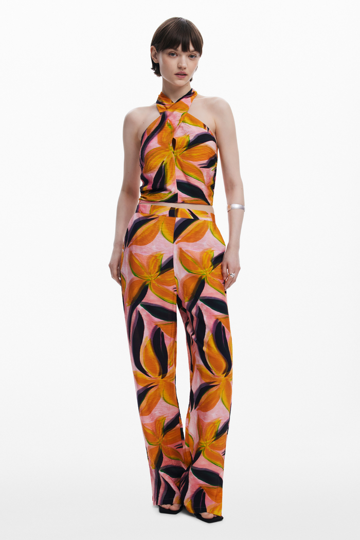 Desigual Crossed Flowers Top