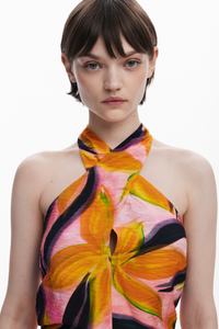 Desigual Crossed Flowers Top
