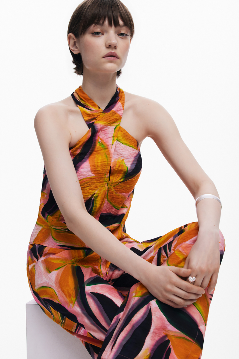 Desigual Crossed Flowers Top