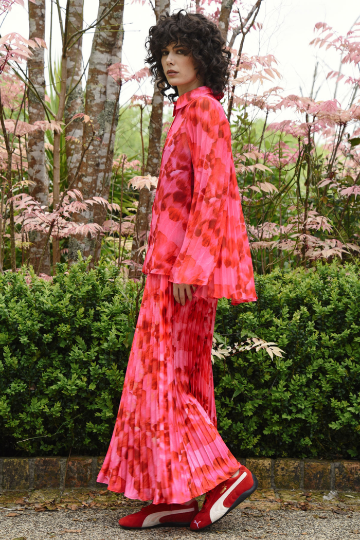 Curate Forever Long Skirt Pink Red Pre-Order