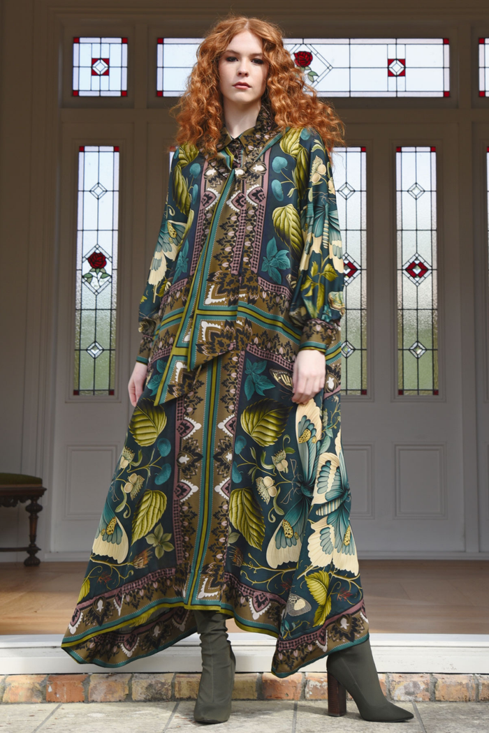 Curate The Line Of Time Dress Moth Pre-Order