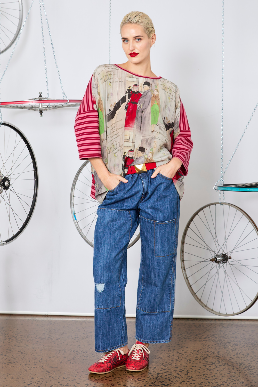 Circular by M.A.Dainty Dateline Top Streets Print