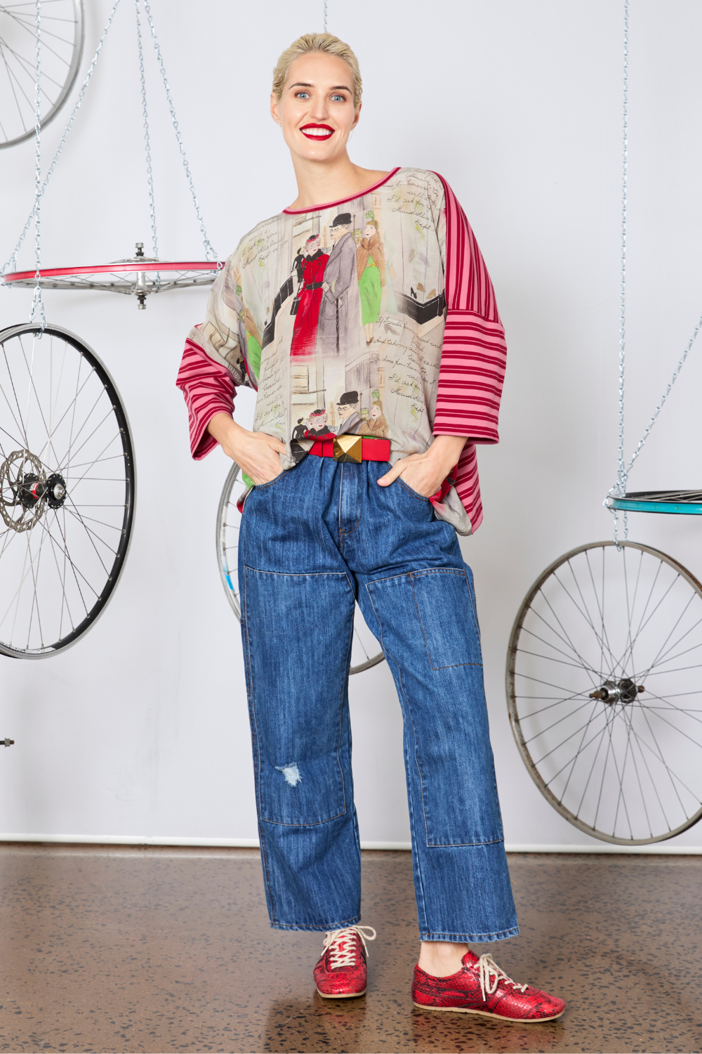 Circular by M.A.Dainty Dateline Top Streets Print