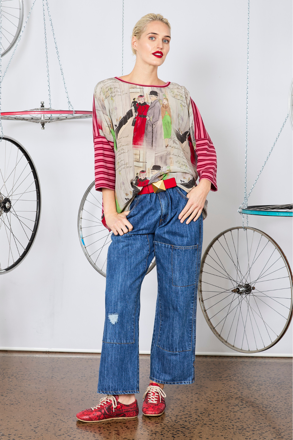 Circular by M.A.Dainty Dateline Top Streets Print