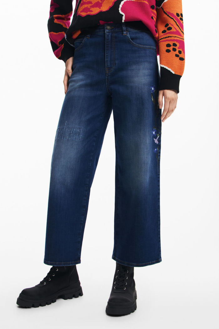 Desigual Denim Culotte Jeans