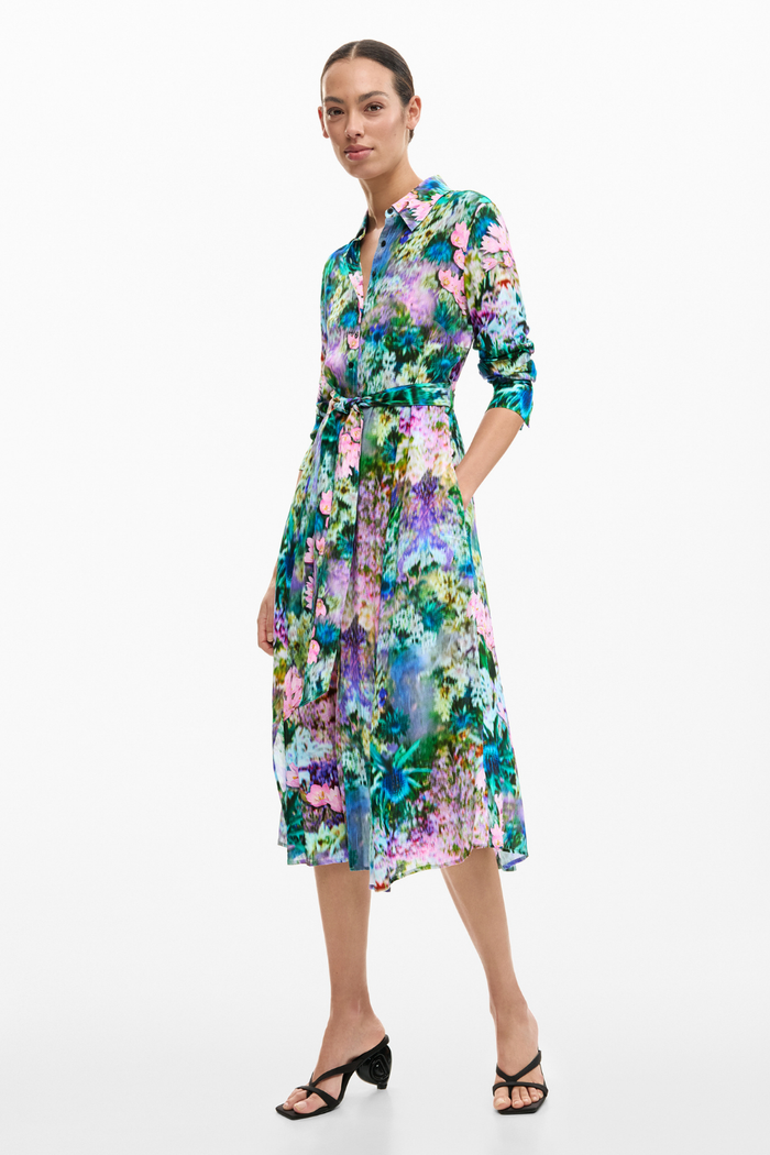 Desigual Amarillo Shirt Dress Garden Pre-Order