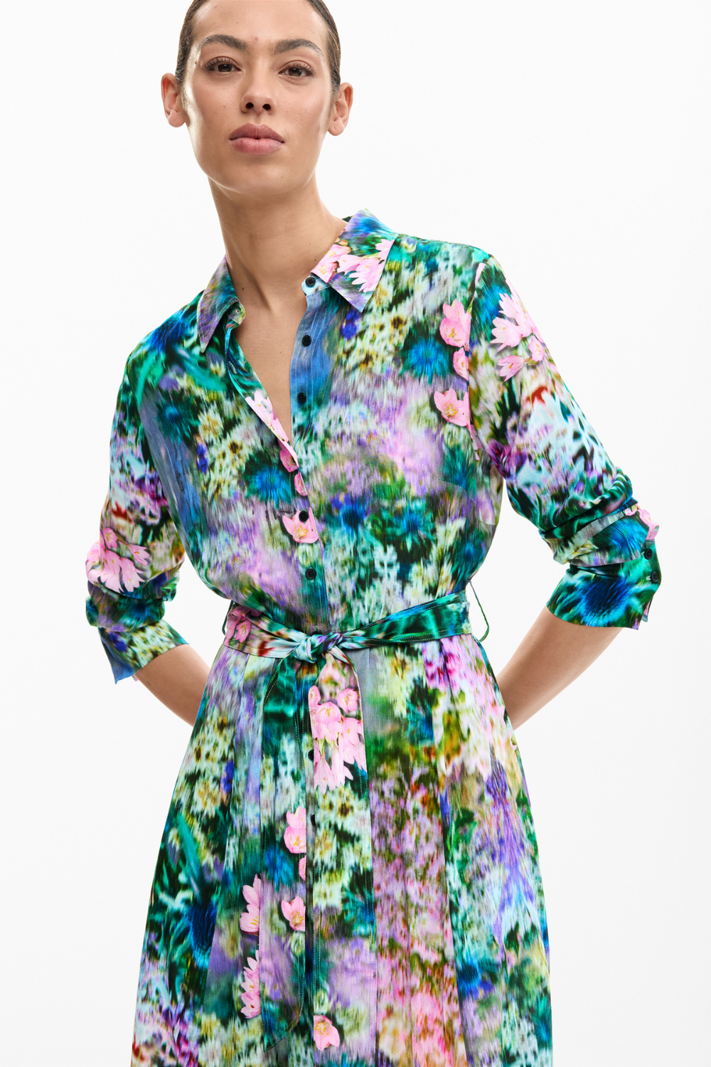 Desigual Amarillo Shirt Dress Garden Pre-Order