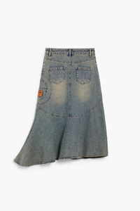 Desigual Asymmetrical Denim Skirt Pre-Order