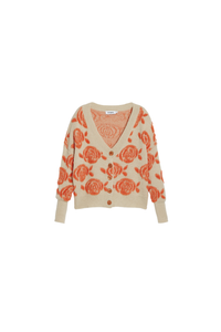 Desigual Carter Cardigan Orange Floral