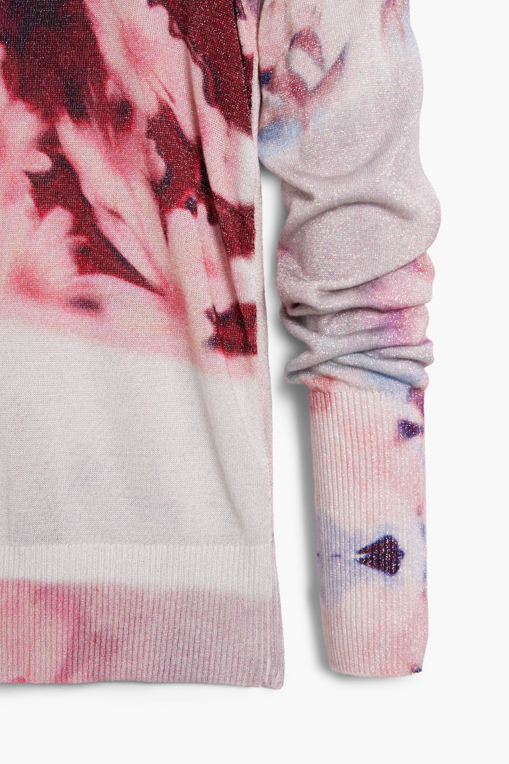 Desigual Collage Knit Sweater Pink
