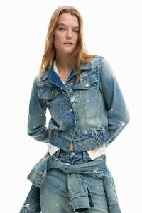 Desigual Denim Jacket Embroided Pre-Order