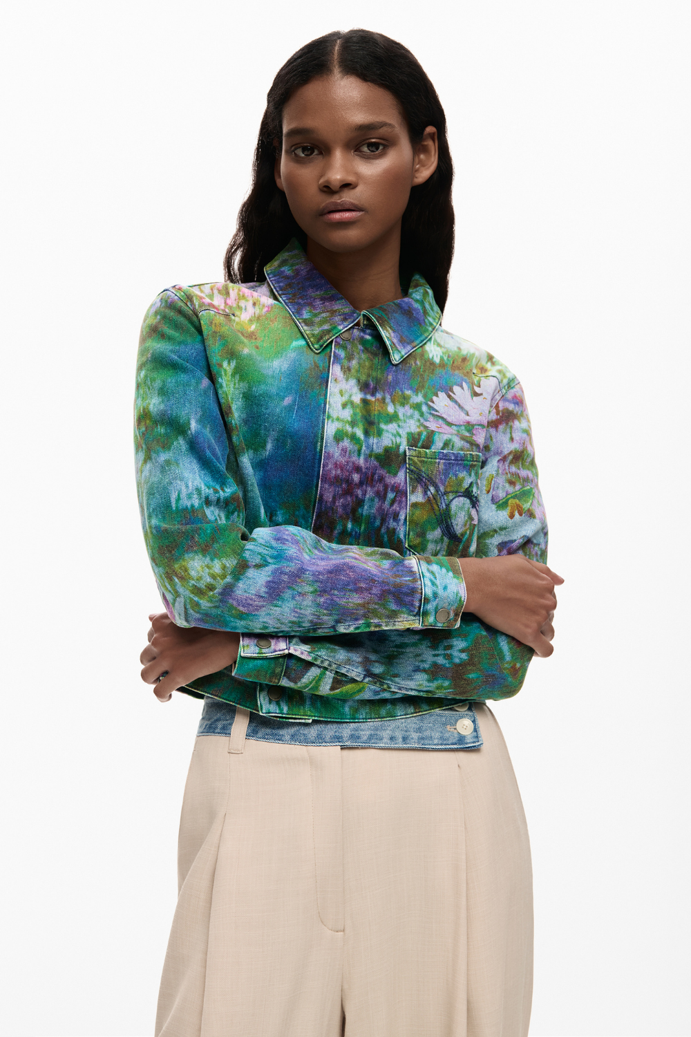 Desigual Denim Jacket Wild Garden Pre-Order