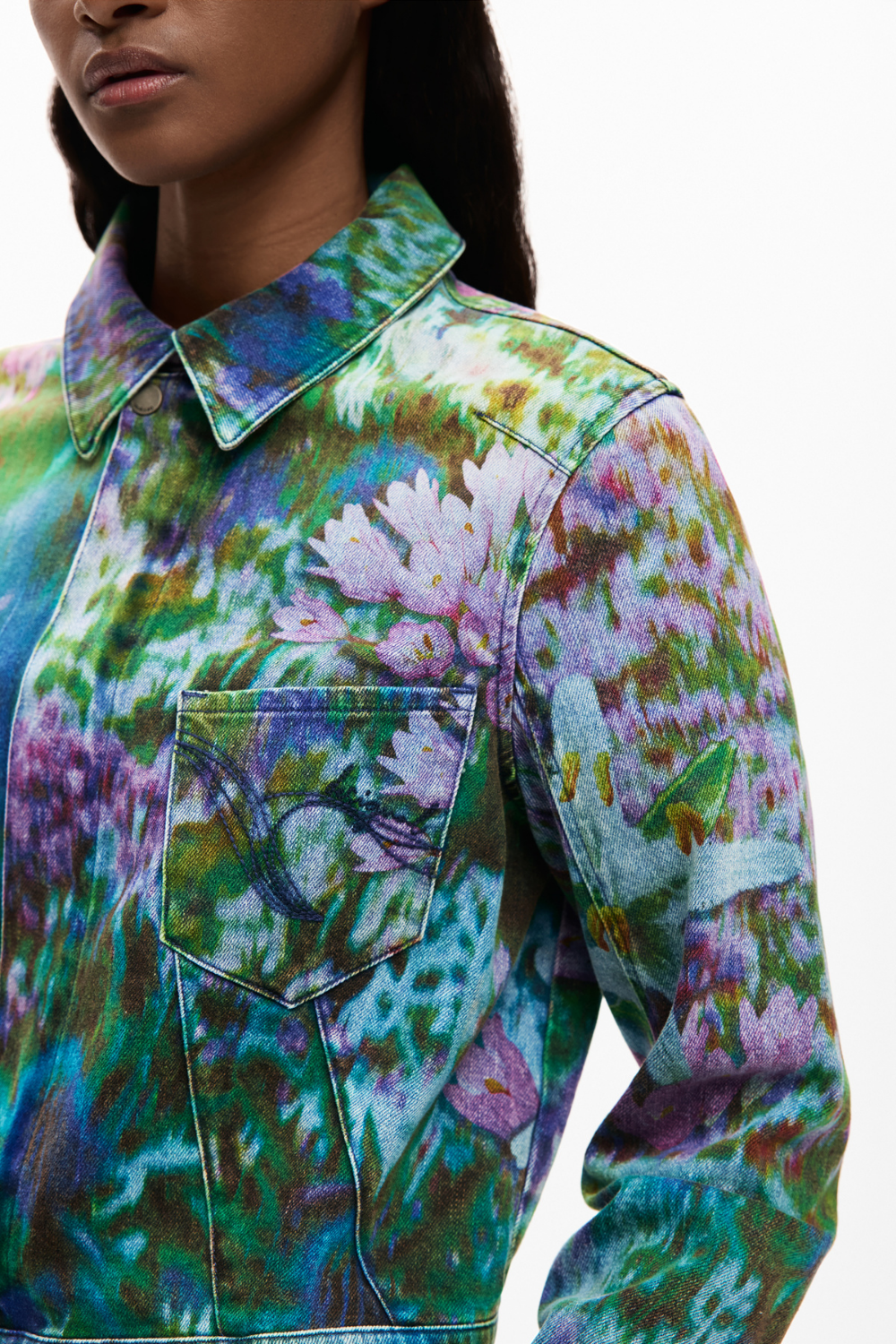 Desigual Denim Jacket Wild Garden Pre-Order