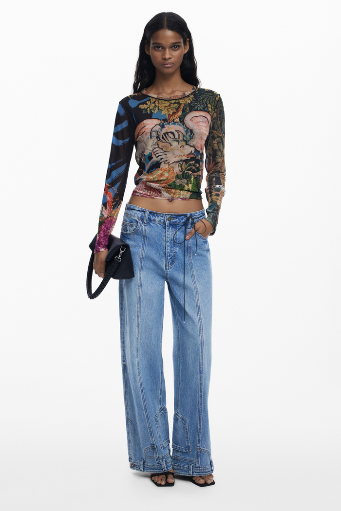 Desigual Dragon Lacroix Long Sleeve Top