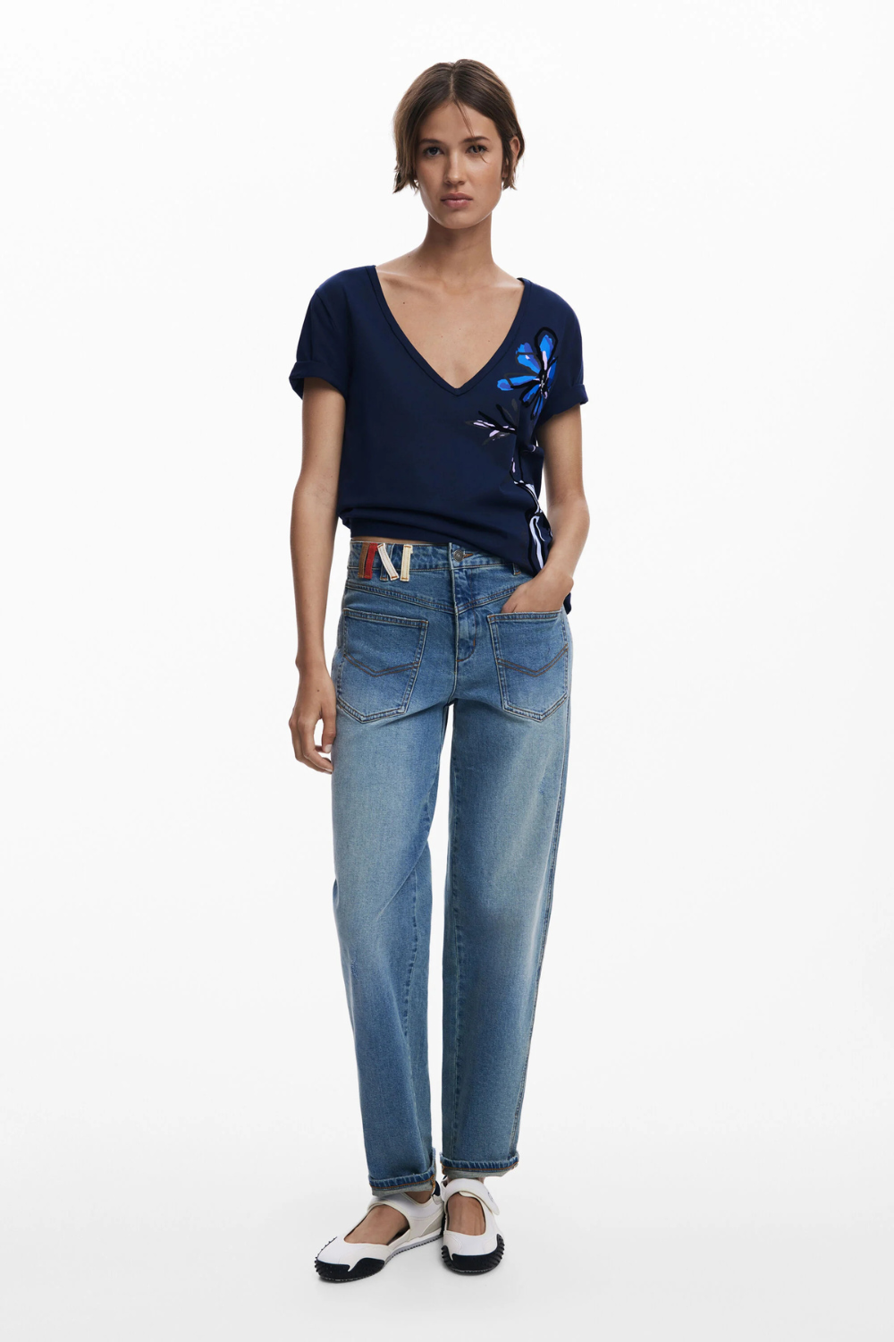 Desigual Dumas T-Shirt Navy