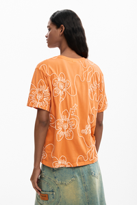 Desigual Embroidered Flowers T-Shirt Pre-Order