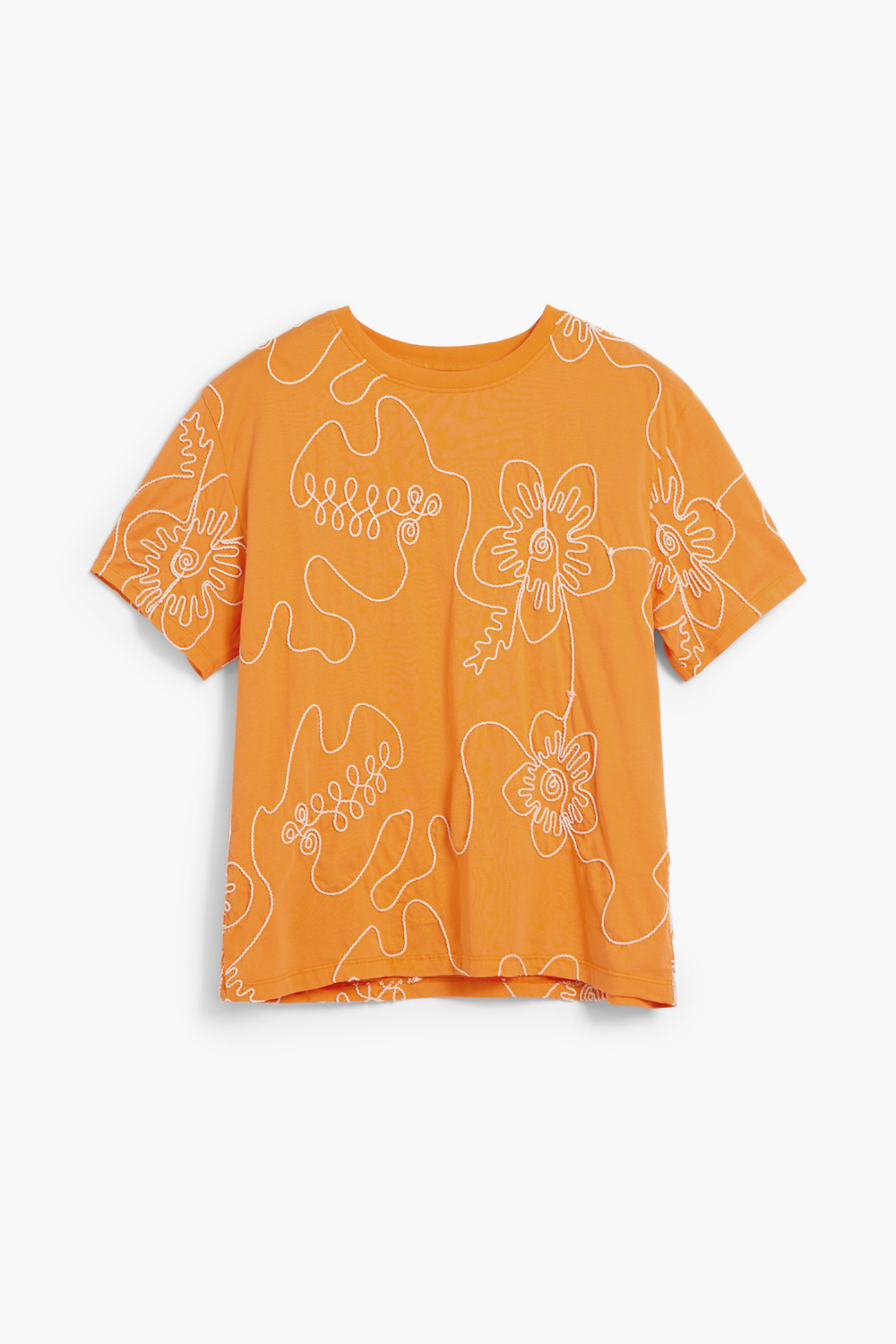 Desigual Embroidered Flowers T-Shirt Pre-Order