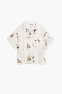 Desigual Embroidered Shirt White