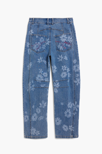 Desigual Floral Barrel Jeans