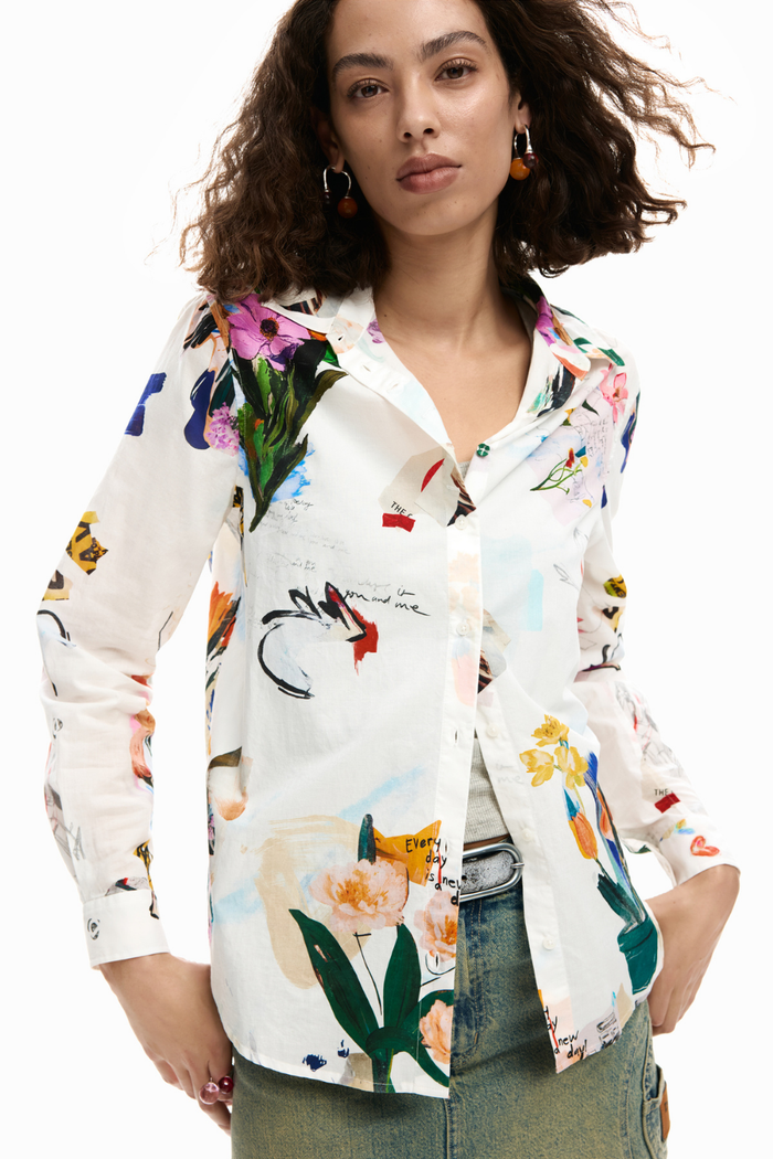Desigual Floral Collage Shirt