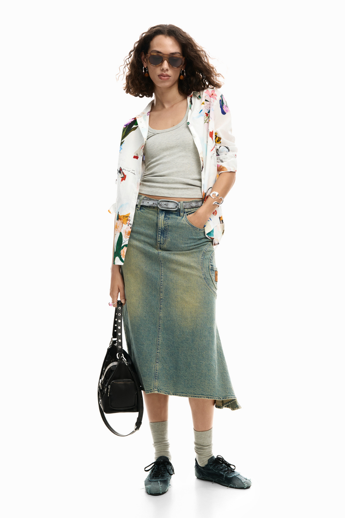Desigual Floral Collage Shirt