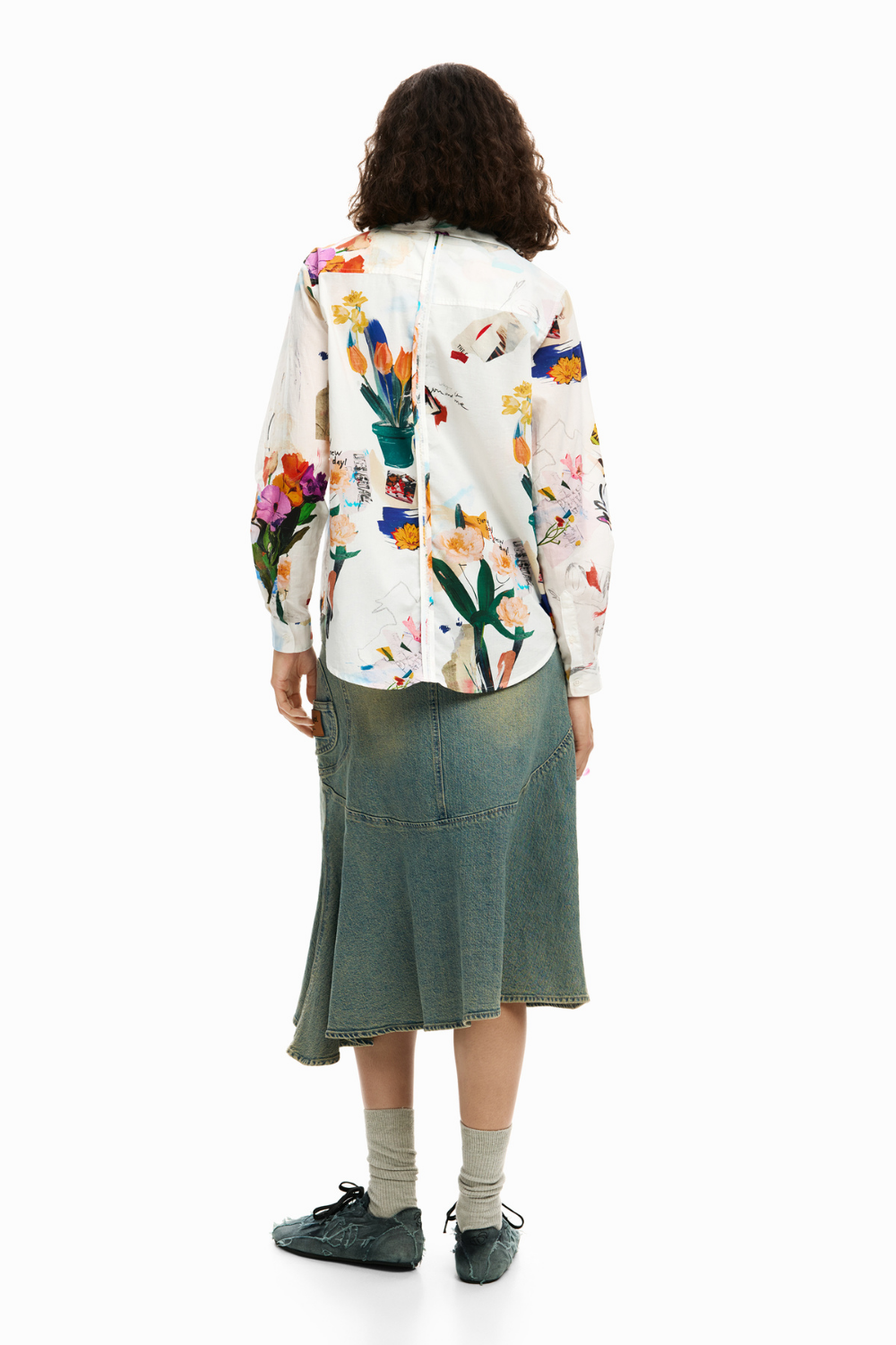 Desigual Floral Collage Shirt
