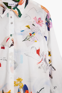 Desigual Floral Collage Shirt