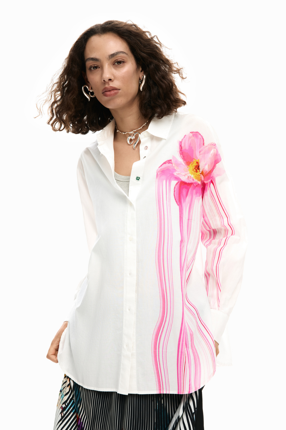 Desigual Gloss Flower Shirt