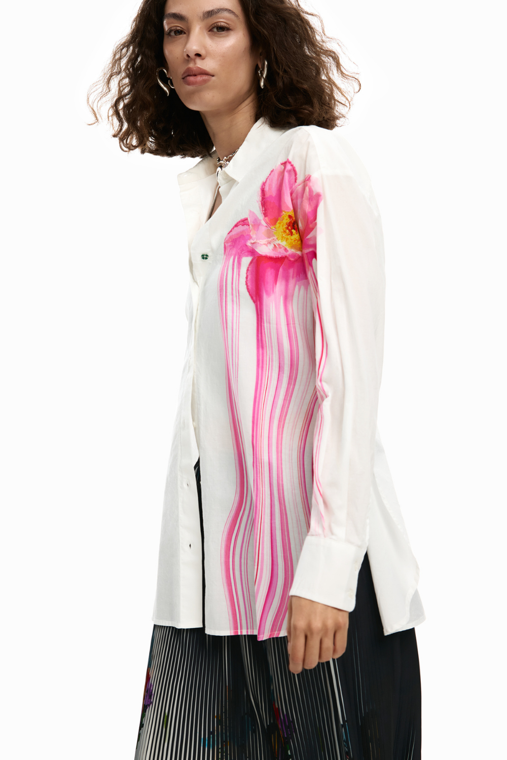 Desigual Gloss Flower Shirt