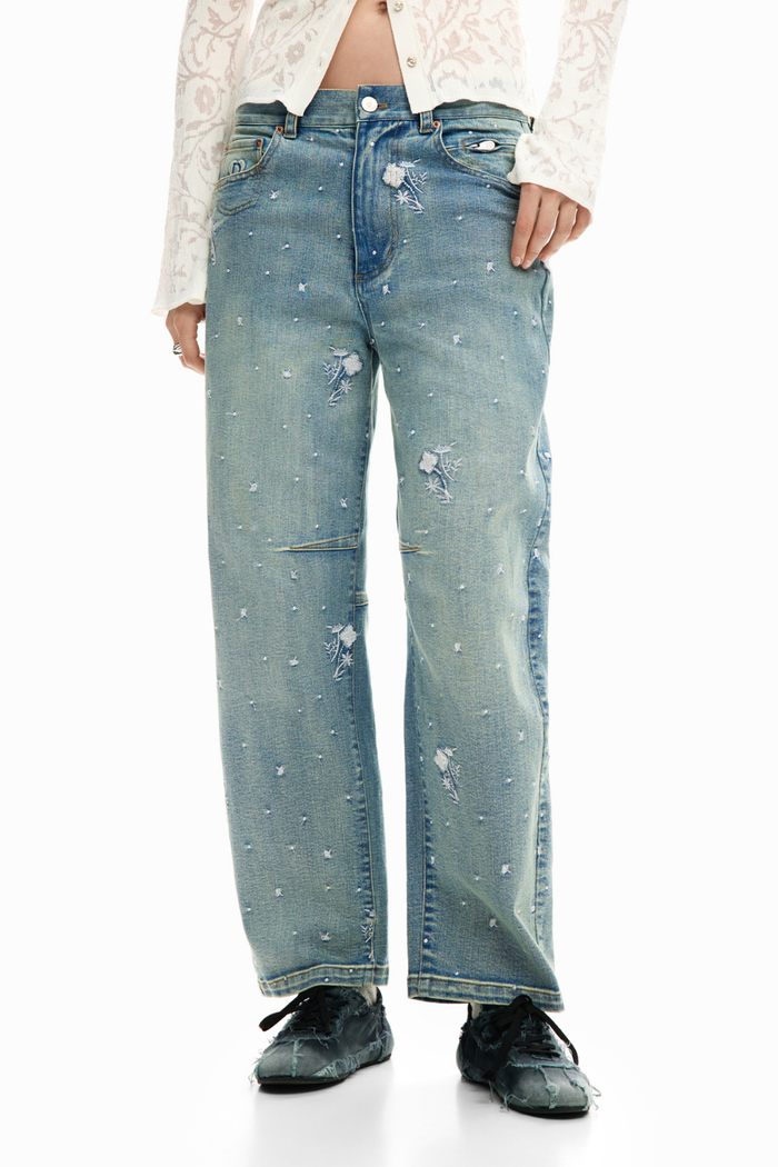 Desigual Jeans Embroidered Pre-Order