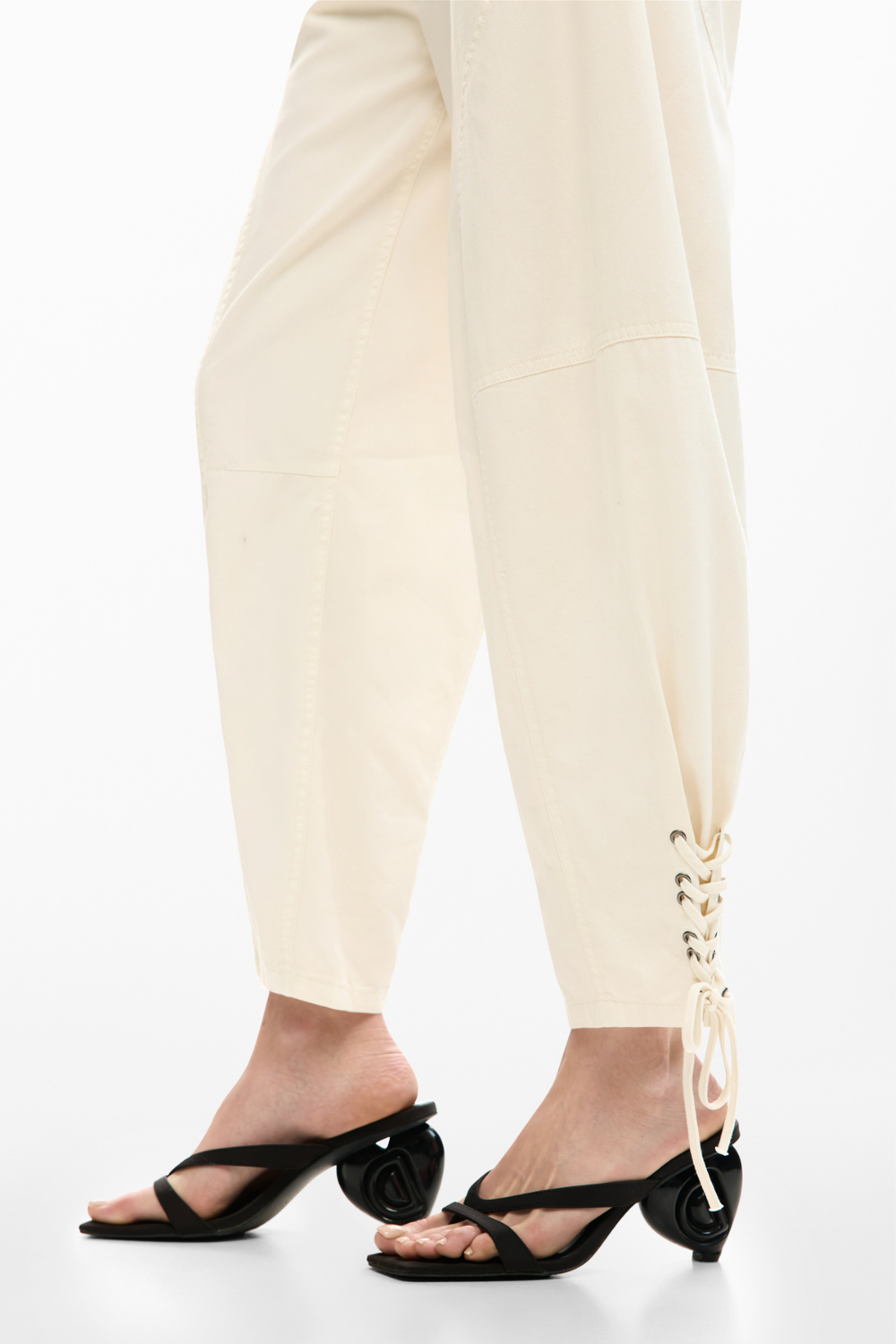 Desigual Long Tie Jeans Ecru Pre-Order