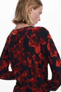 Desigual Lund Knit Red Floral