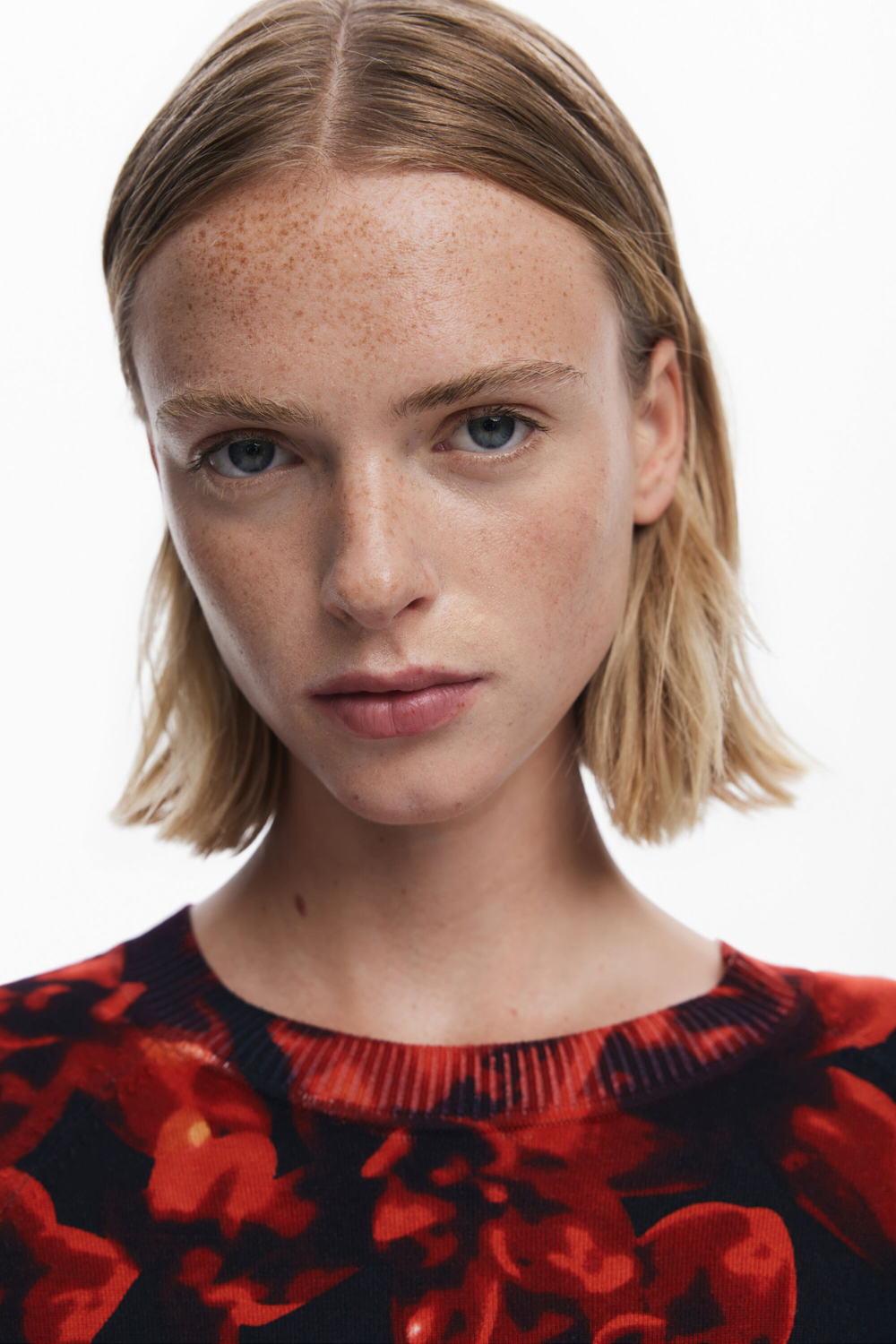 Desigual Lund Knit Red Floral