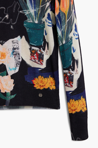 Desigual Plant Knit Black Pre-Order