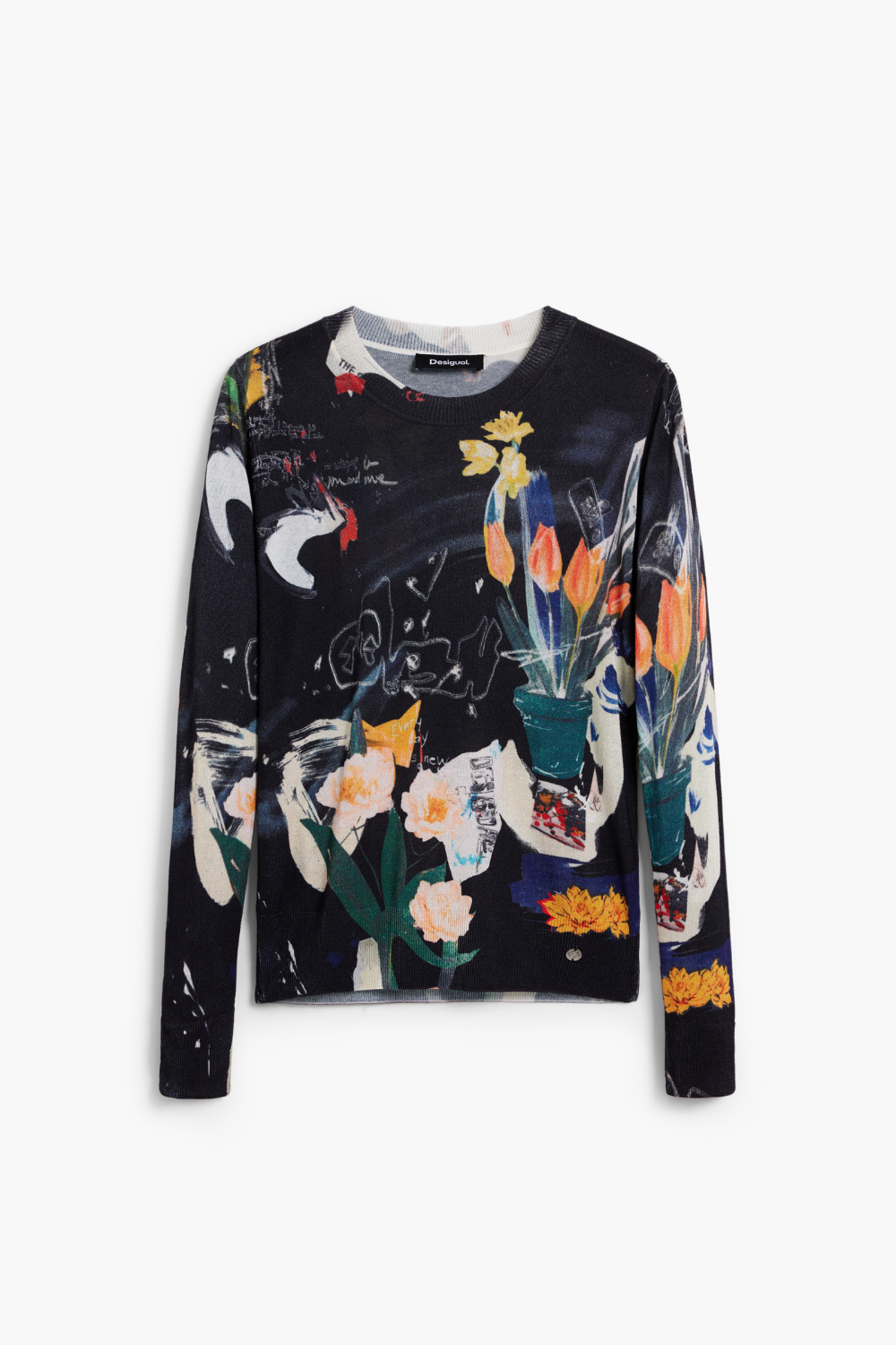 Desigual Plant Knit Black Pre-Order
