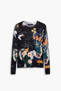 Desigual Plant Knit Black Pre-Order