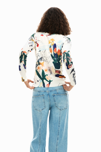 Desigual Plant Knit Cream