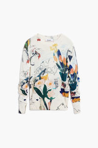 Desigual Plant Knit Cream