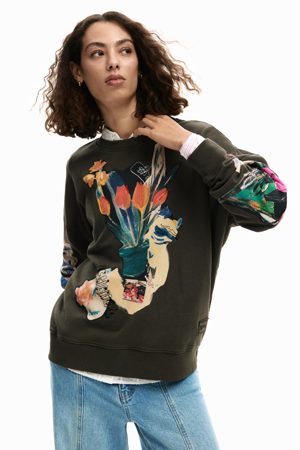 Desigual Plant Sweater Ash Pre-Order