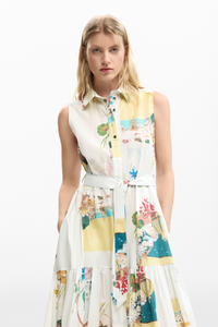 Desigual Postcards Shirt Dress