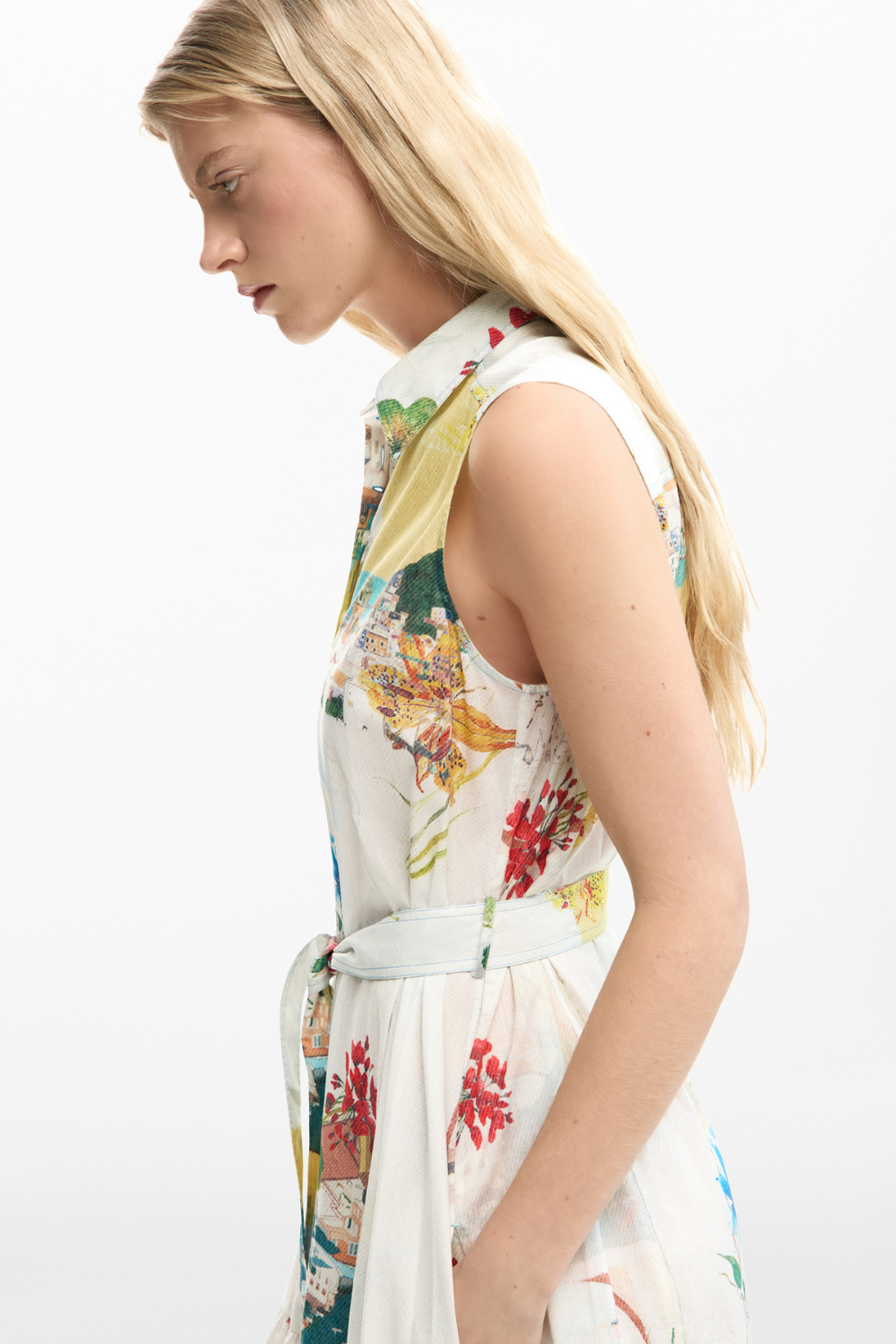 Desigual Postcards Shirt Dress