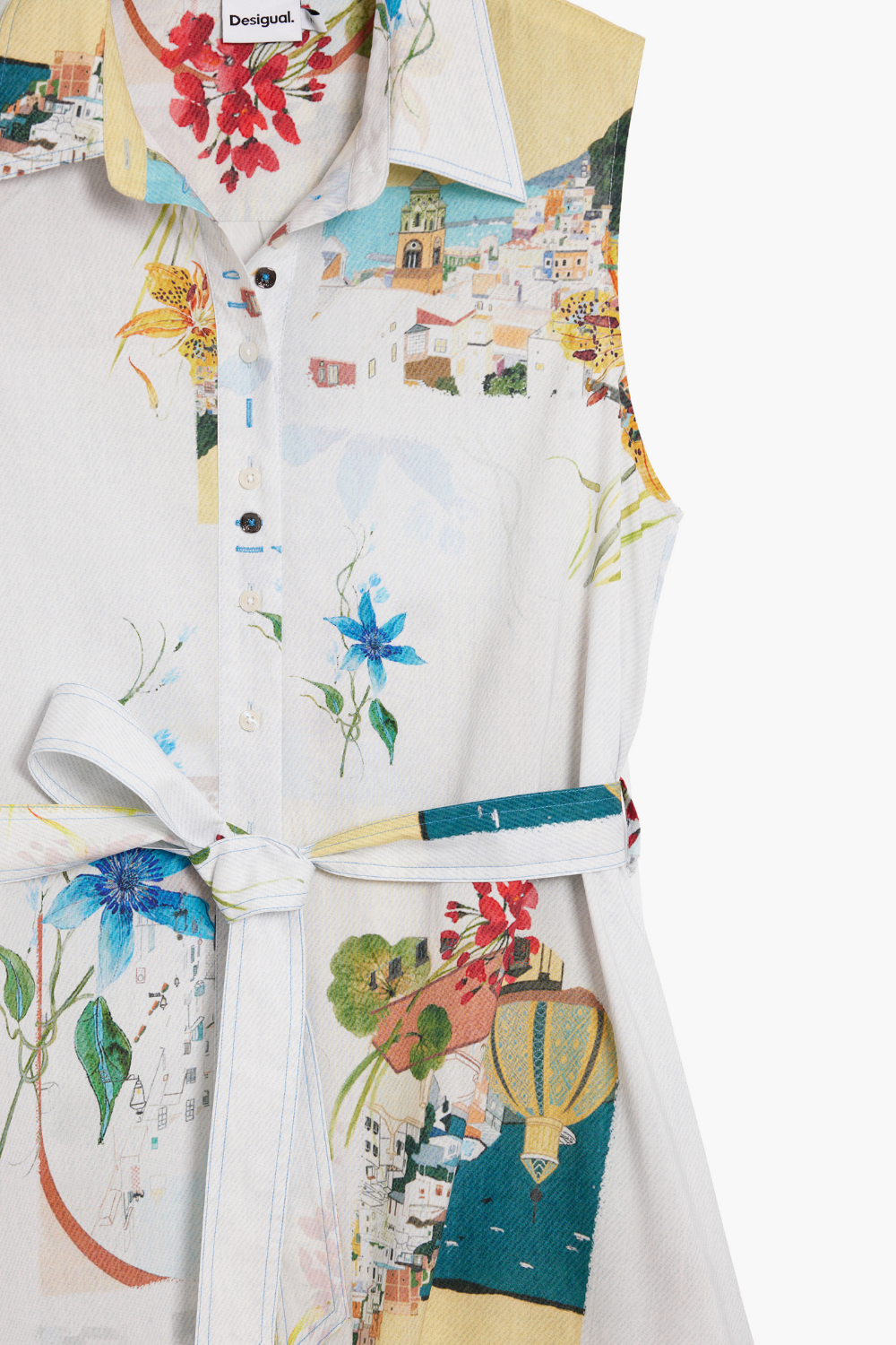 Desigual Postcards Shirt Dress