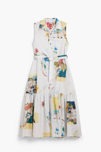 Desigual Postcards Shirt Dress