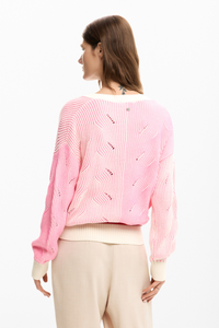 Desigual Two-Tone Knit Pink