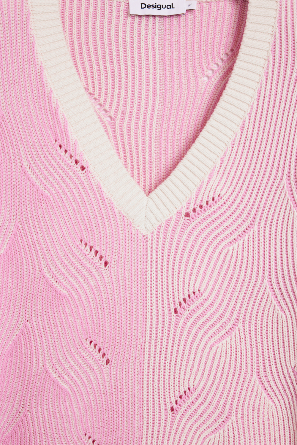 Desigual Two-Tone Knit Pink