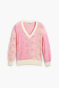 Desigual Two-Tone Knit Pink