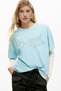Desigual Vintage 1984 T-Shirt Blue
