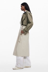 Desigual Detachable Two-Tone Trench Coat